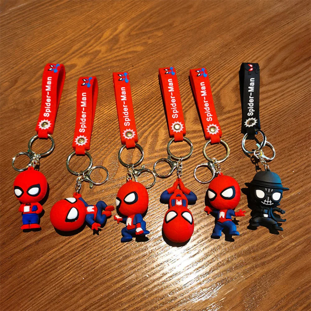 Spider-Man Keychain Cartoon Comics Pendant Jewelry Gift for Friends
