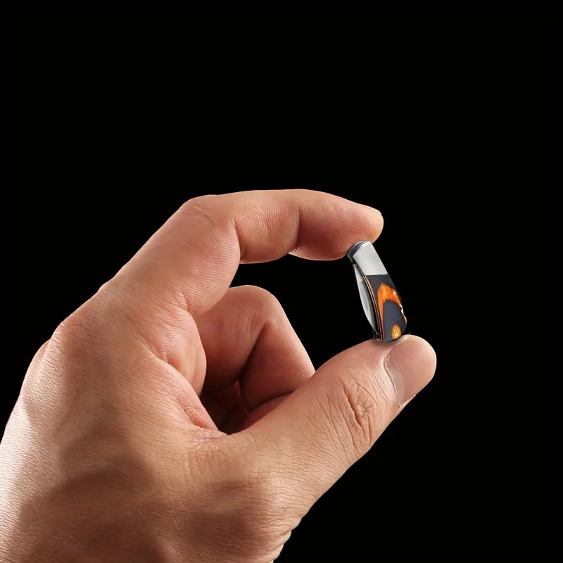 Portable Folding Pocket Knife with Keychain and Stainless Steel Blade for Camping and Outdoor Survival Gifts