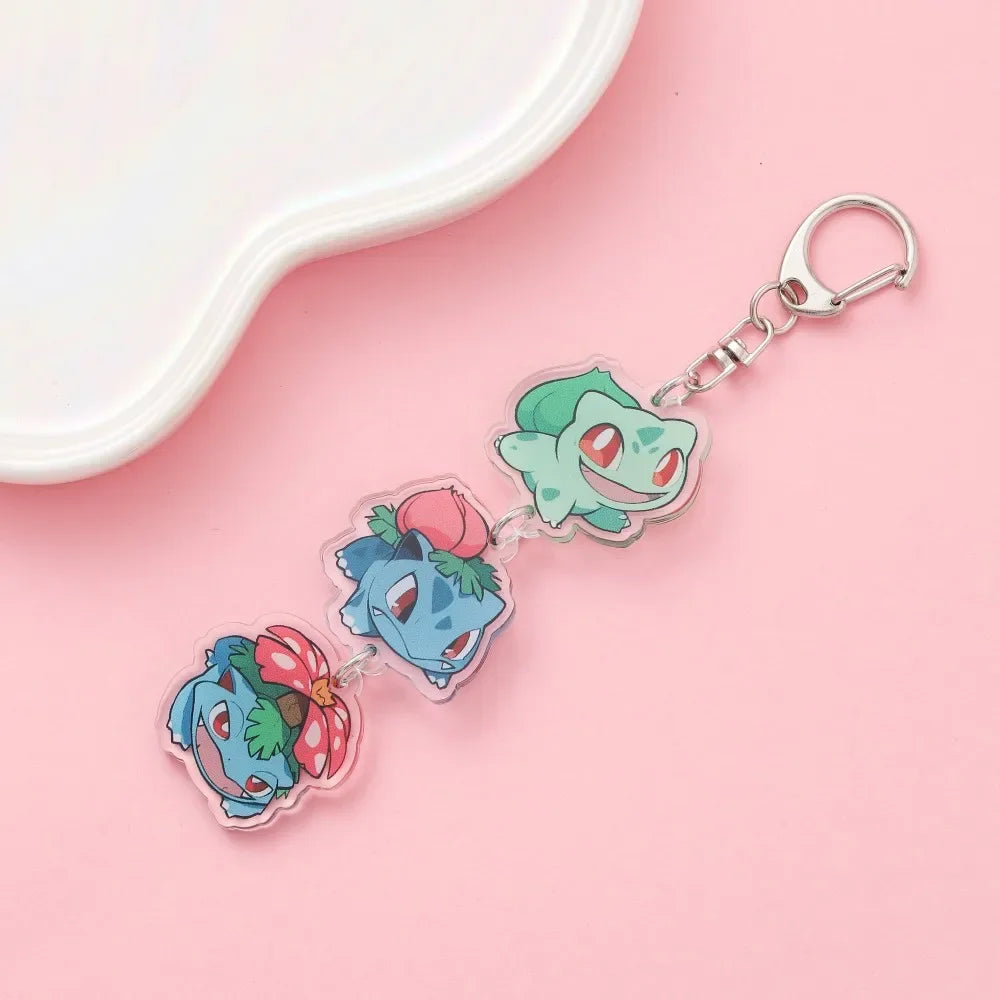 Cute Anime Acrylic Keychain Accessory Cartoon Car Bag Pendant Gift for Friends Fans