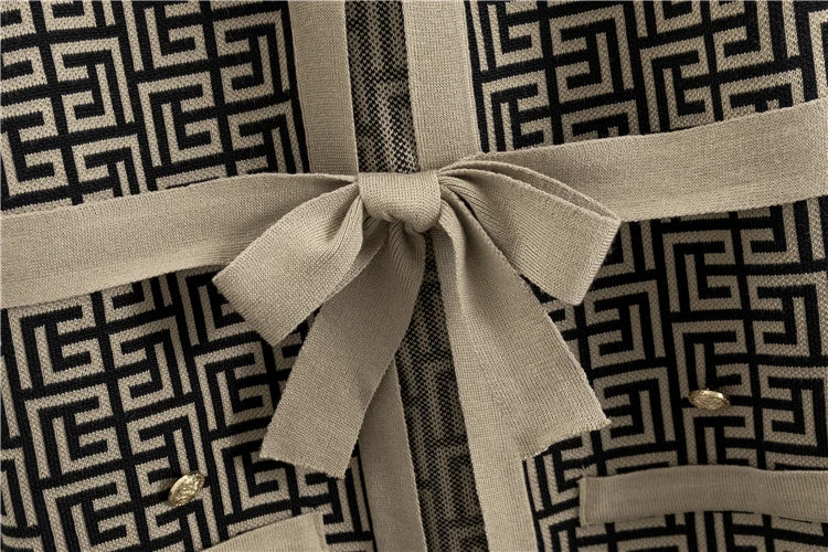 Women's 3 Piece Knitted Tracksuit Set with Cardigan, Vest and Wide Leg Pants