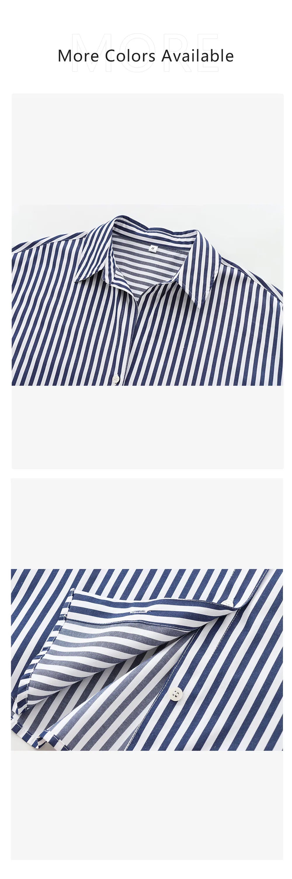 Women's Casual Versatile Loose Poplin Shirt Lightweight Basic Button-Up for Autumn Fashion