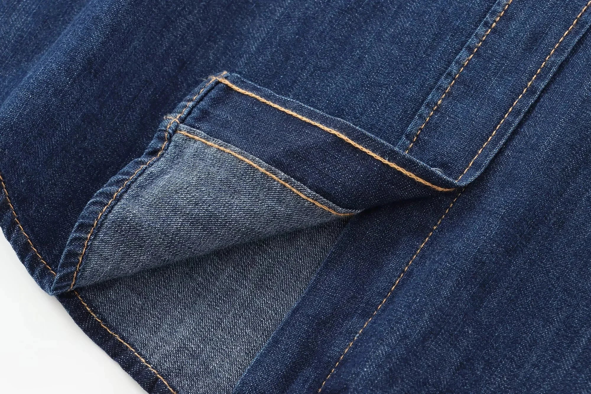 Women's Elegant Denim Shirt with Bowtie Single Breasted Casual Streetwear Autumn Winter Fashion Solid Button-Up