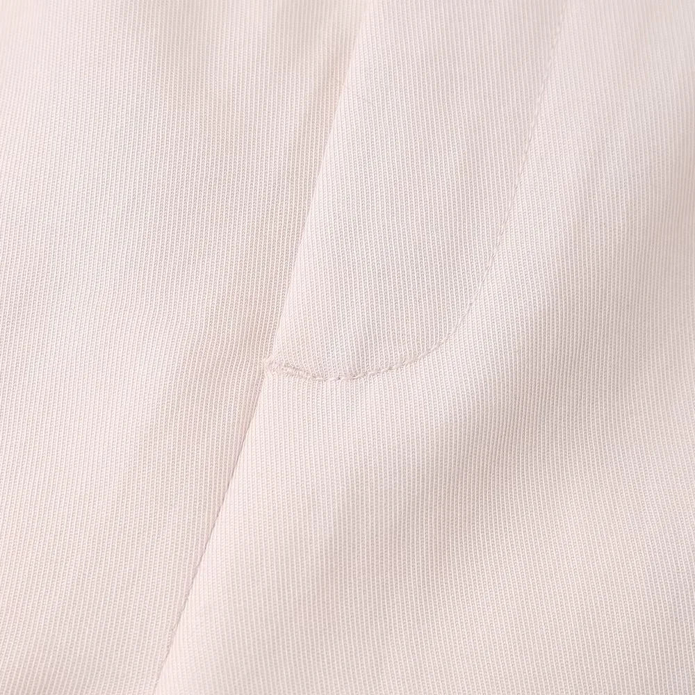 Pink Draping Casual Double Breasted Women's Commuter Suit Coat with Straight Leg Pants