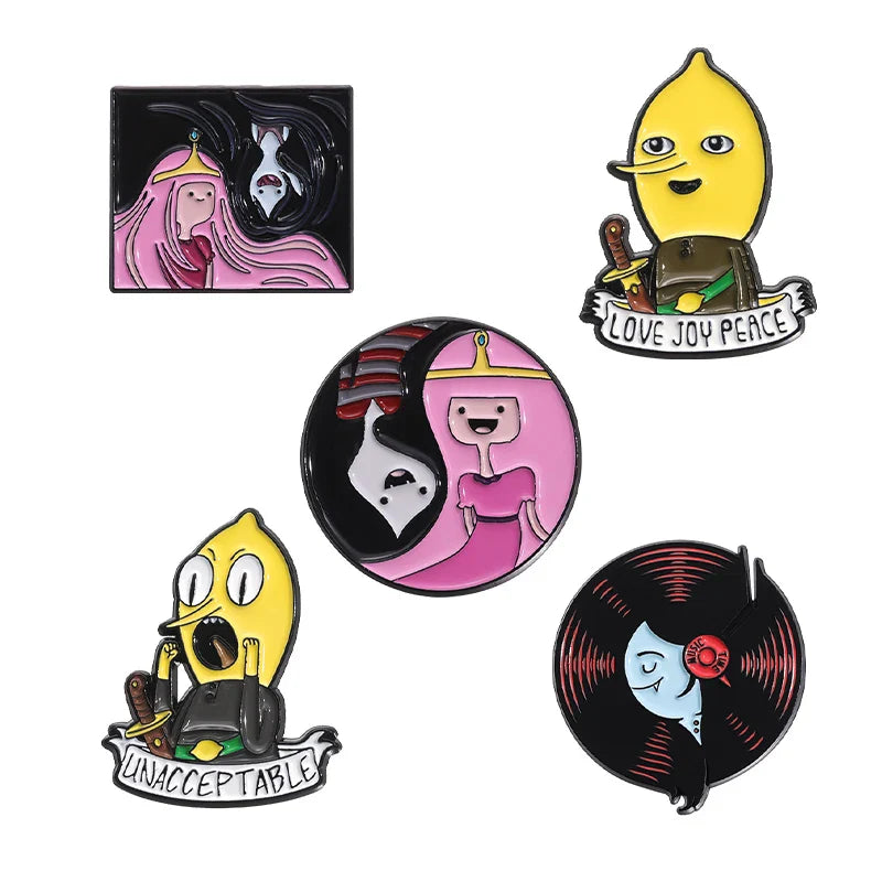 Cute Cartoon Anime Character Enamel Pins Custom Little Monk Brooches Funny Jewelry Gift for Friends