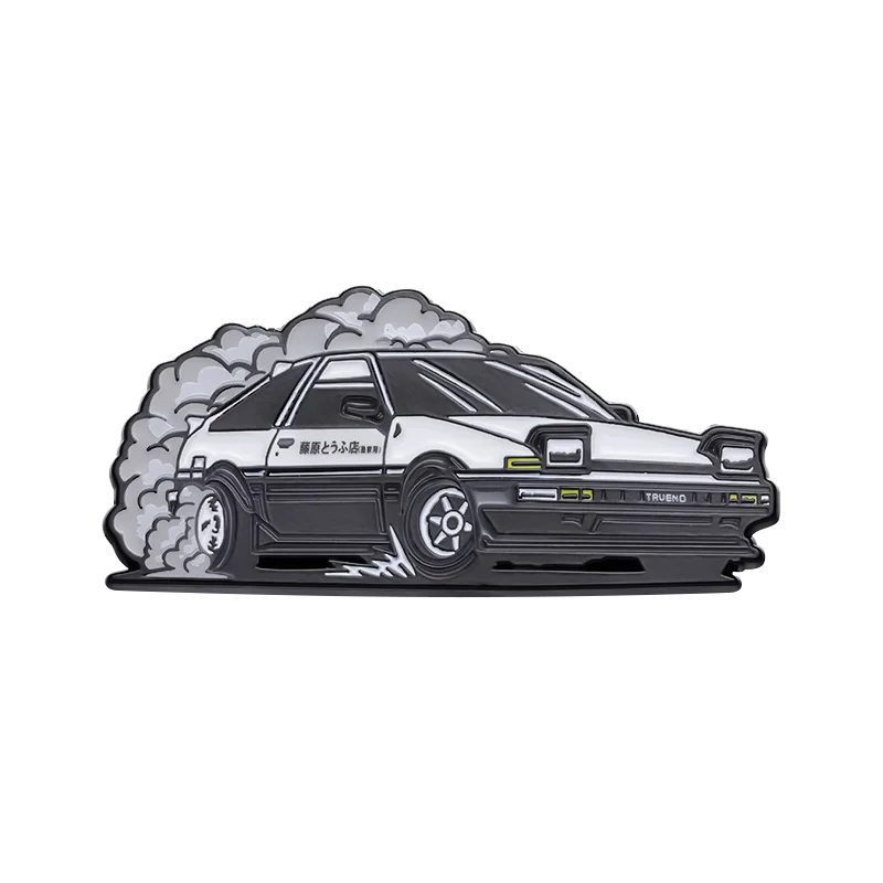 Retro Cartoon Sports Car Enamel Pin Science Fiction Inspired Brooch Jacket Lapel Badge Jewelry Gift