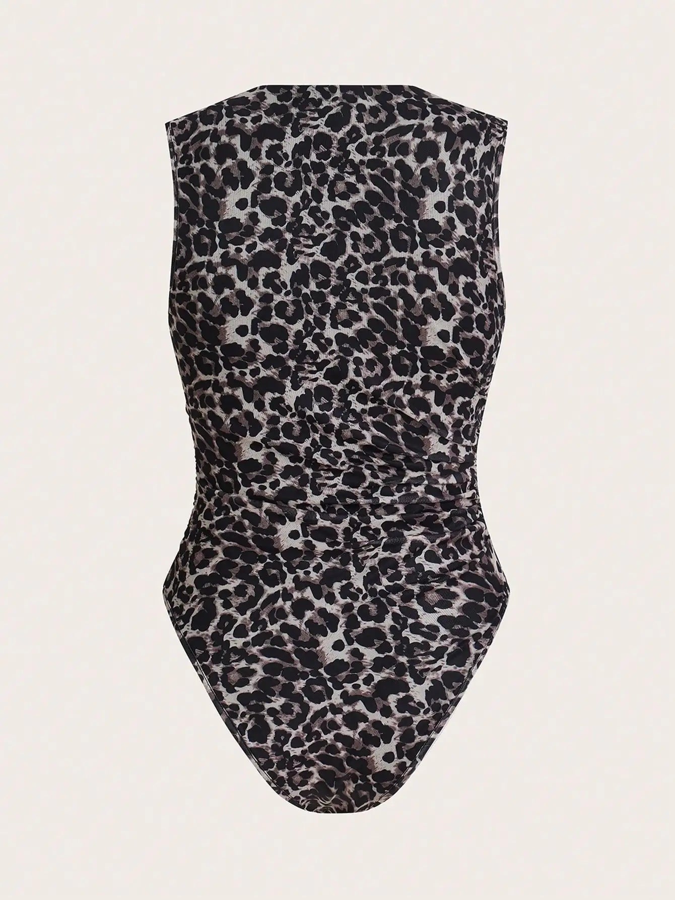 Leopard Print Sleeveless Jumpsuit with Tight Waist Multi-Color Design for Spring and Summer Outdoor Wear