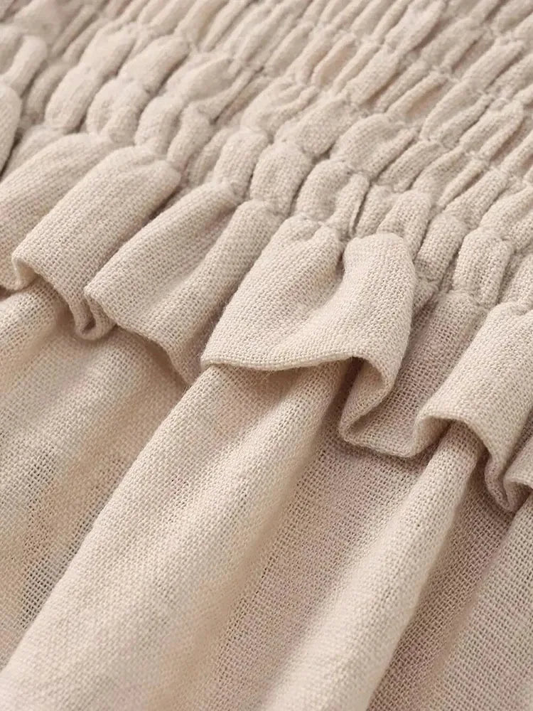 Sexy Backless Halter Dress With Honeycomb Check Pattern