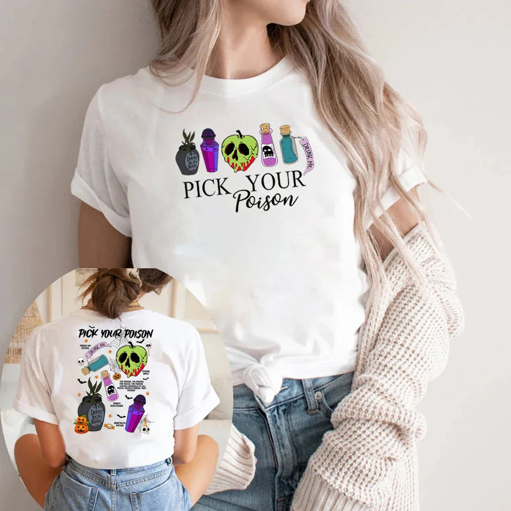 Pick Your Poison Villain T-Shirt for Halloween Family Gift