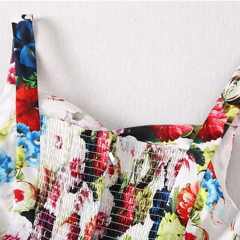 Bohemian Suspender Maxi Dress for Summer Beach Vacation