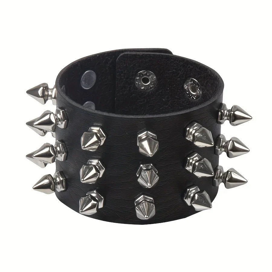 Gothic Punk Multi Chain Street Dance Bracelet for Halloween Cosplay and Party Gifts