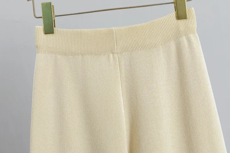 Women's 2 Piece Thick Turtleneck Sweater and Pants Set for Autumn and Winter Fashion Outfit