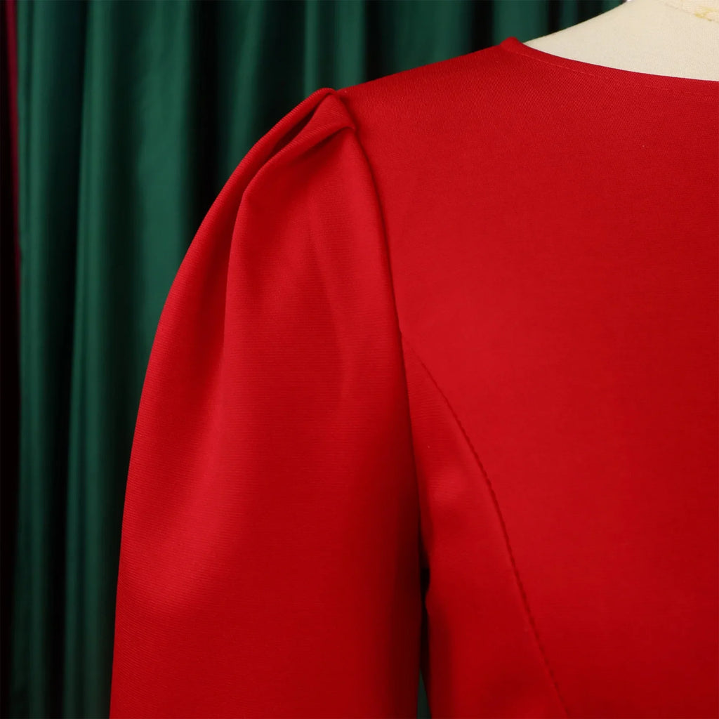 Elegant Office Dress For Women O Neck Half Sleeve Sheath