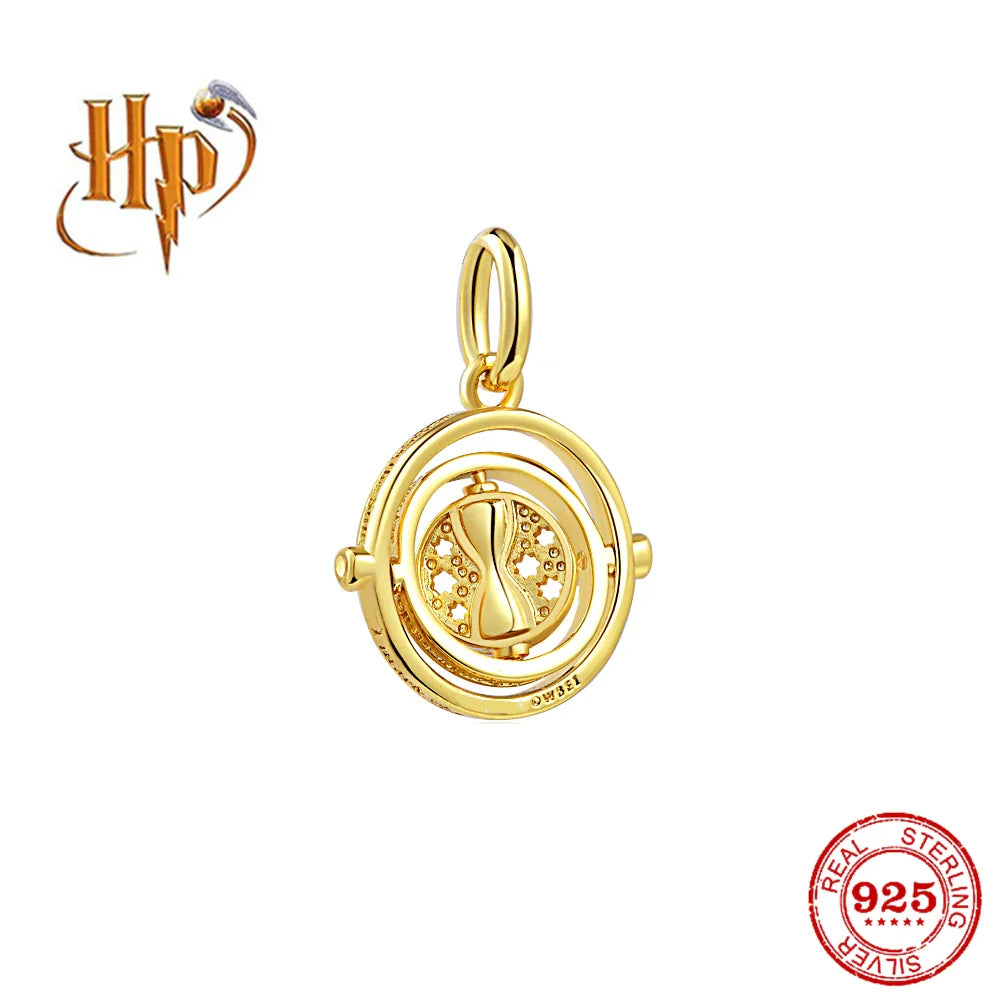 925 Sterling Silver Hat Flower Fairy Charm Bead for DIY Jewelry Bracelets and Pendants