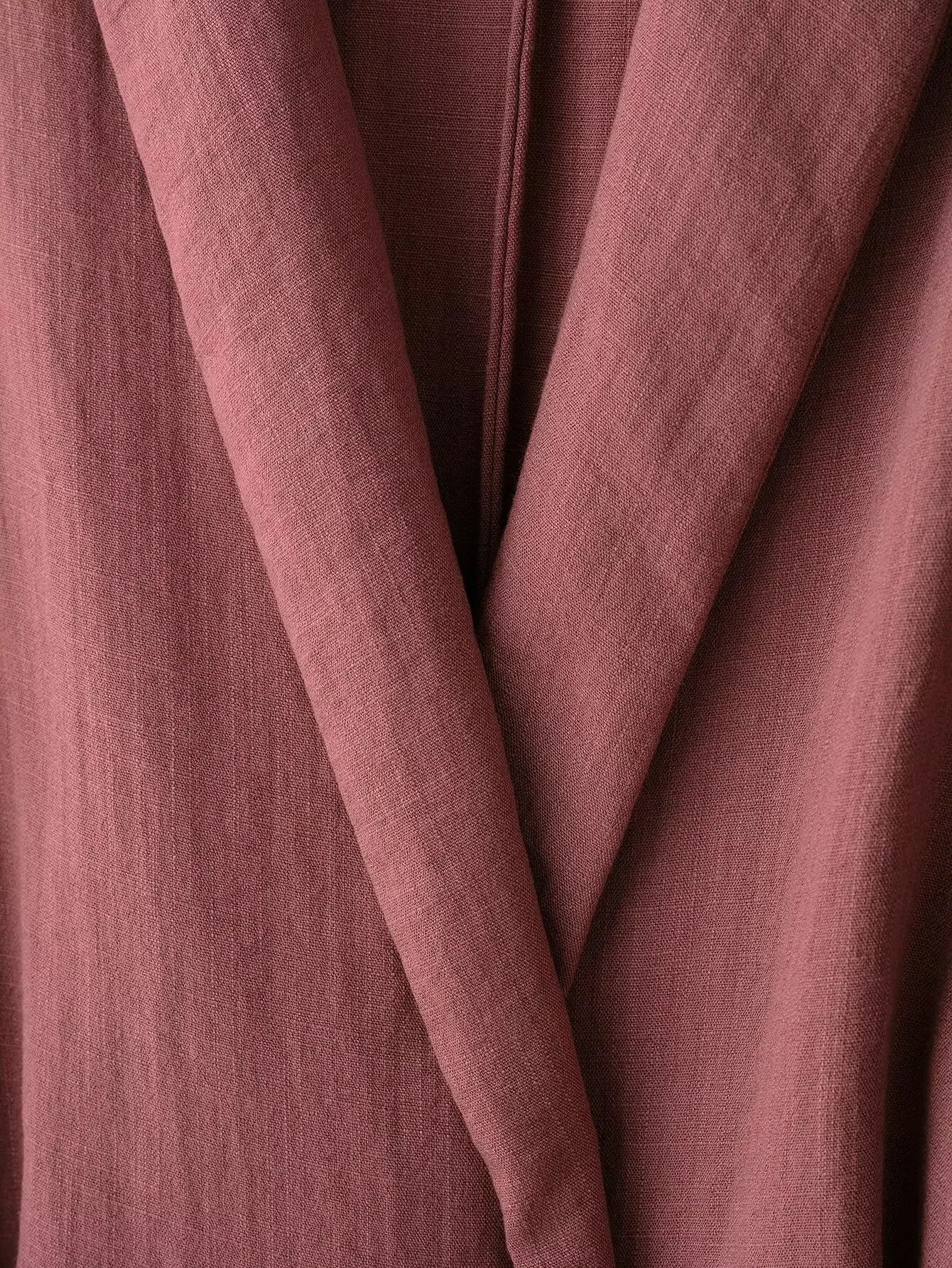 Women's V-Neck Long-Sleeve Side Tie Kimono Top and Elastic Waist Trousers Casual Chic Suit