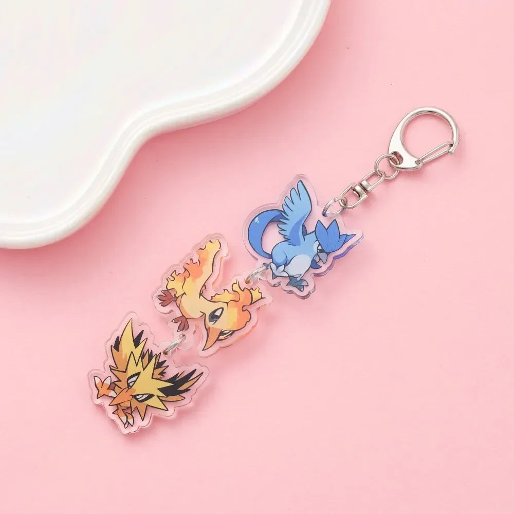 Cute Anime Acrylic Keychain Accessory Cartoon Car Bag Pendant Gift for Friends Fans