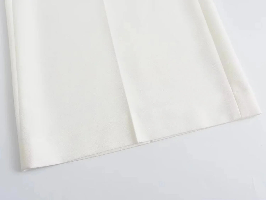 Casual Solid V Neck Sleeveless Vest and Wide Leg Pants Set for Elegant Summer Style