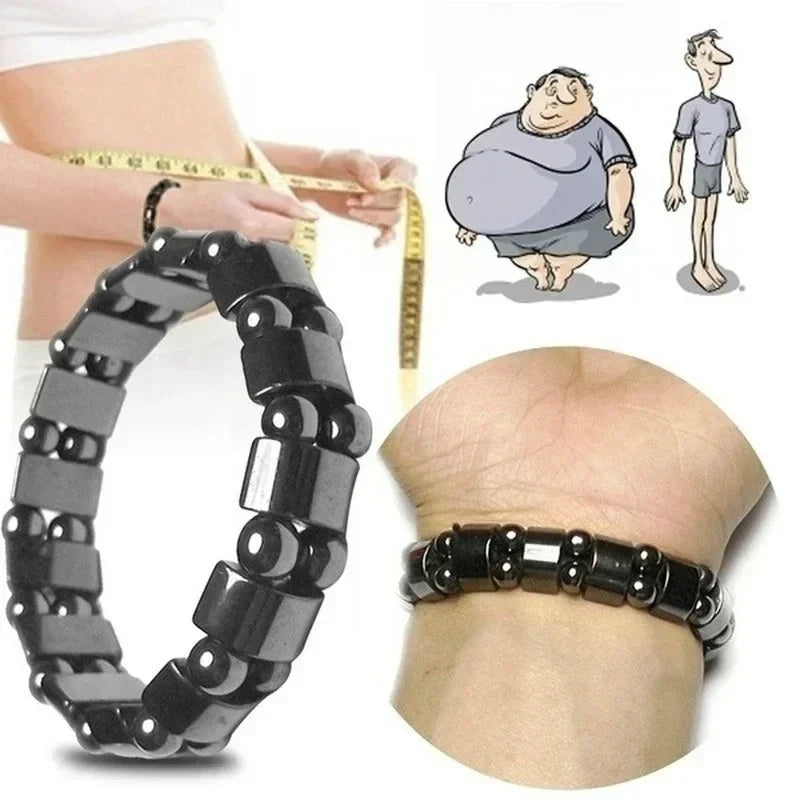 Hematite Magnetic Therapy Bracelet for Weight Loss and Health Care for Men and Women