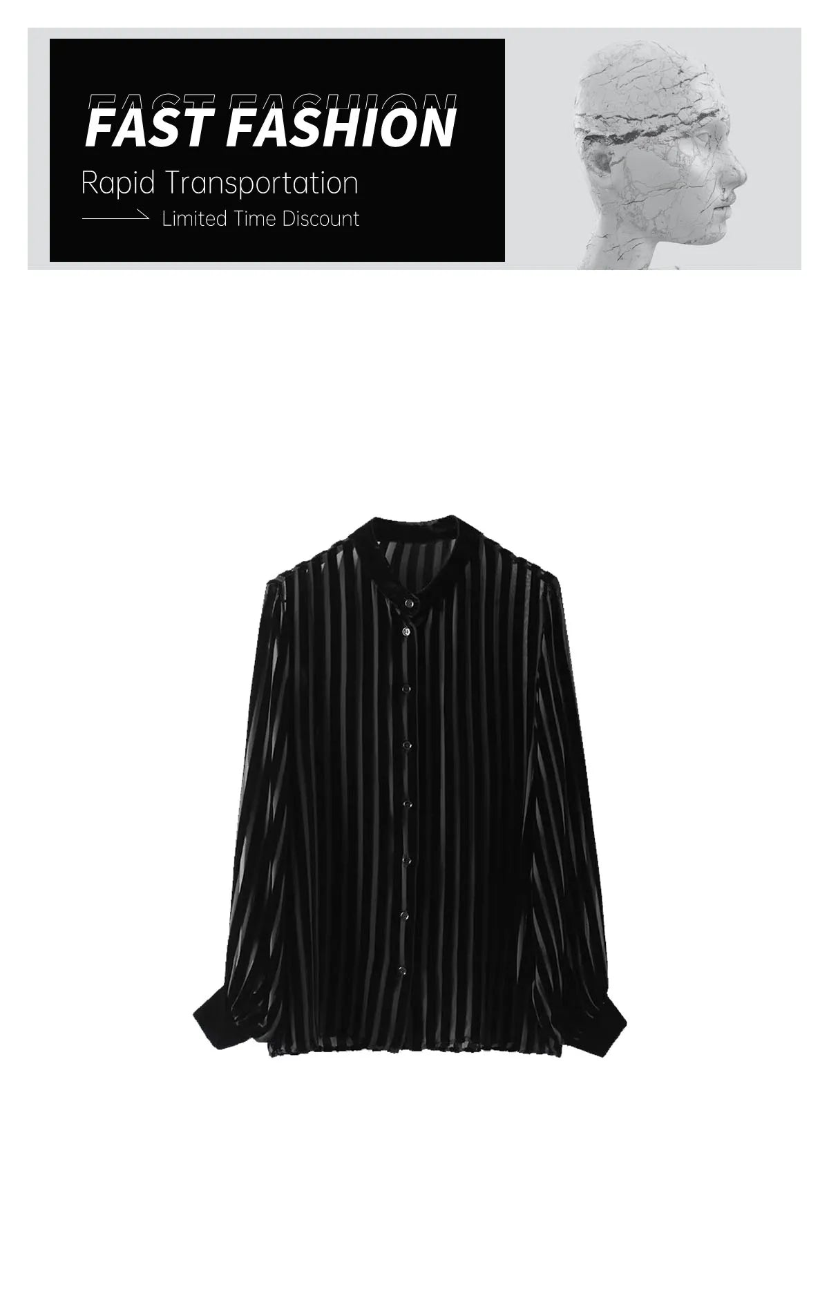 Versatile Black Blended Velvet Shirt for Women Slimming Three-Dimensional Design Business Casual and Leisure Fashion Top
