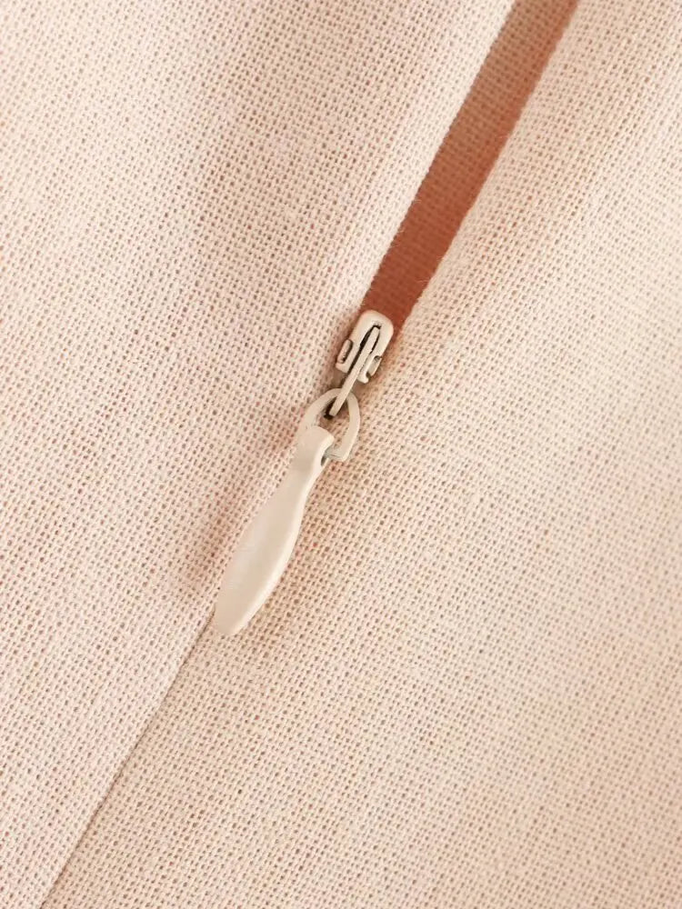 Women's 2-Piece Fashion Set Solid Pleated Vest Top and High Waist Midi Skirt Chic Coordinated Outfit for Elegant Style