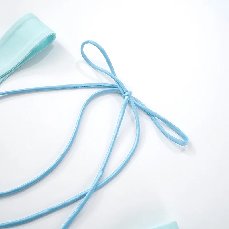 Y2K Style Backless Halter Summer Dress Lace Up Mini Dress