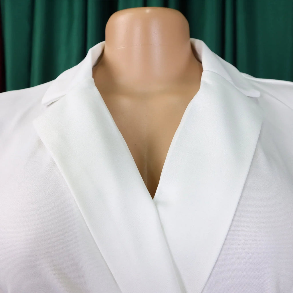 Elegant Sleeveless Jumpsuit with Turn Down Collar High Waisted V Neck Straight Leg Romper for Women Birthday Party Overalls