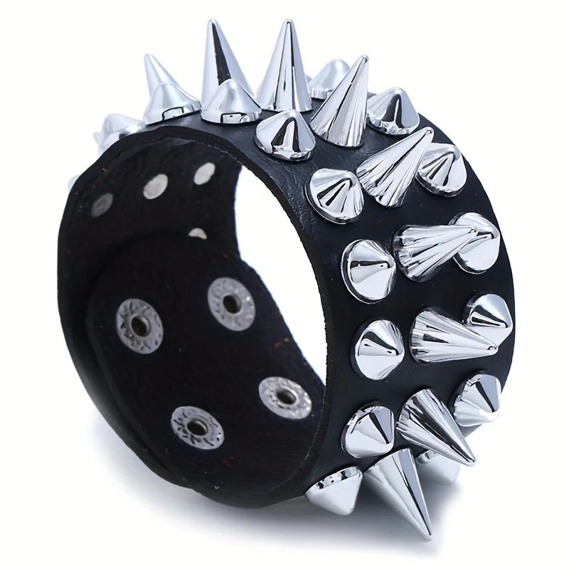 Gothic Punk Multi Chain Street Dance Bracelet for Halloween Cosplay and Party Gifts