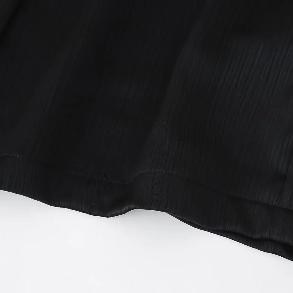 Women's Double Breasted Suit Jacket and Pants Set with Wrinkle Effect for Spring and Summer Fashion