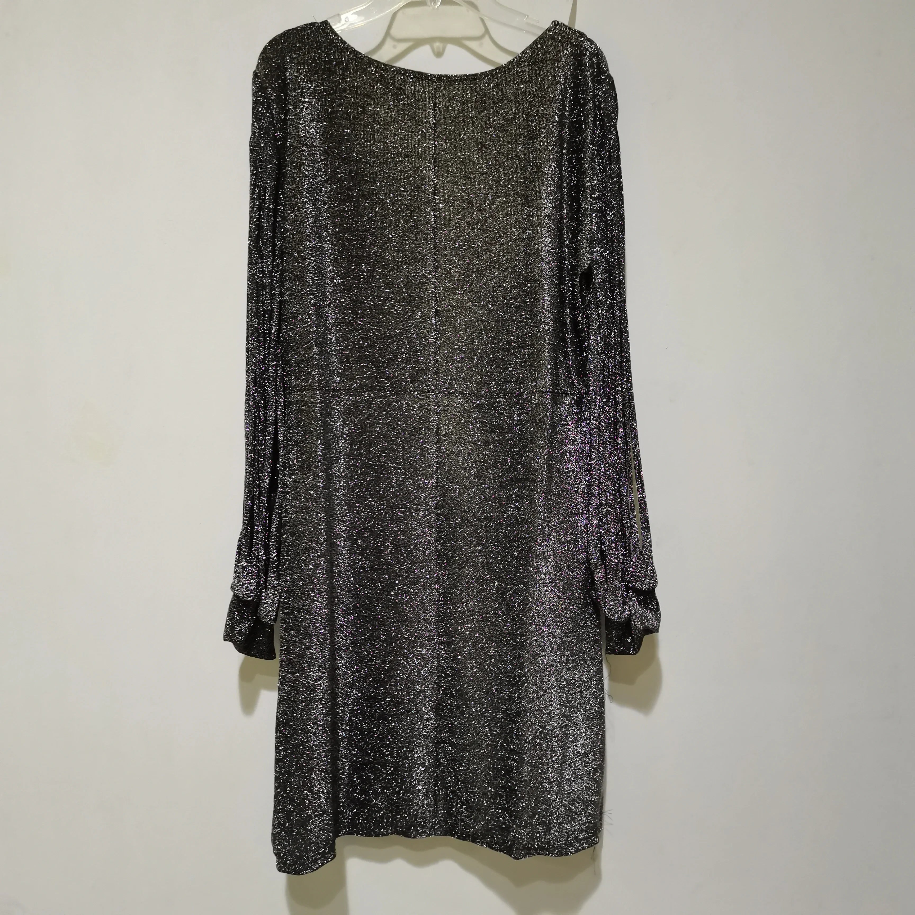 Tassel Mini Dress With V Neck And Three Quarter Sleeve