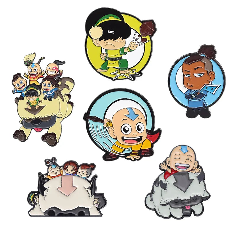 Cute Cartoon Anime Character Enamel Pins Custom Little Monk Brooches Funny Jewelry Gift for Friends