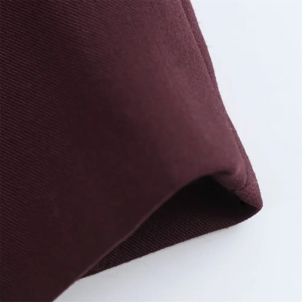 Classic Women's Suit Set Dark Brown Blazer and Tailored Trousers