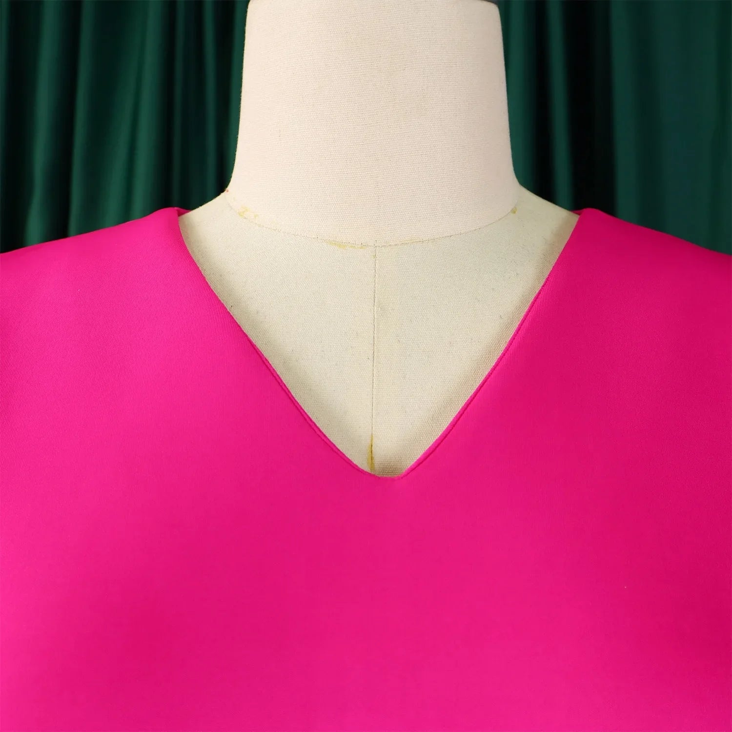 V Neck Bodycon Midi Dress With Ruffle Sleeves For Women