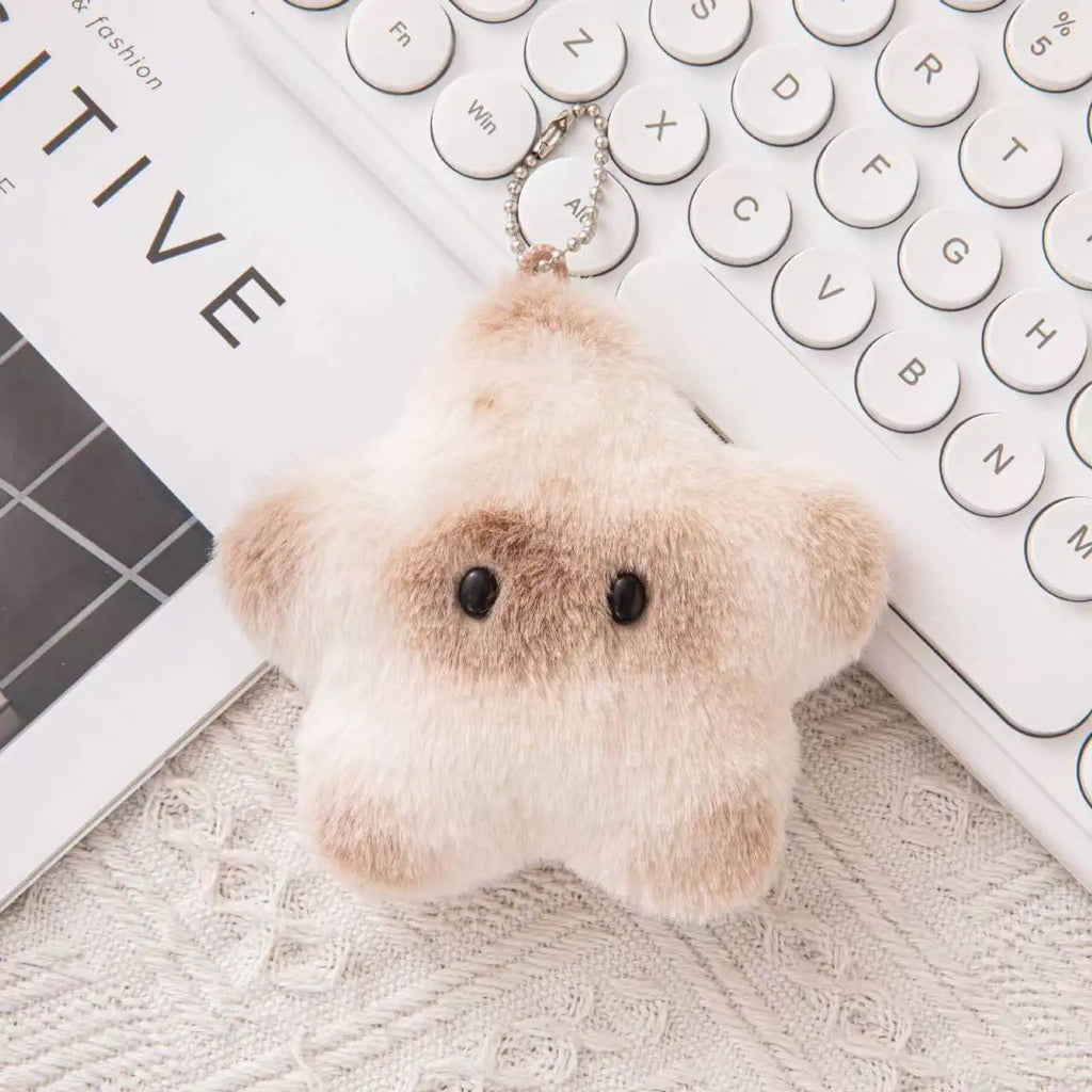 Kawaii Cartoon Squeeze Capybara Plush Keychain Soft Stuffed Animal Keyring Toy for Kids