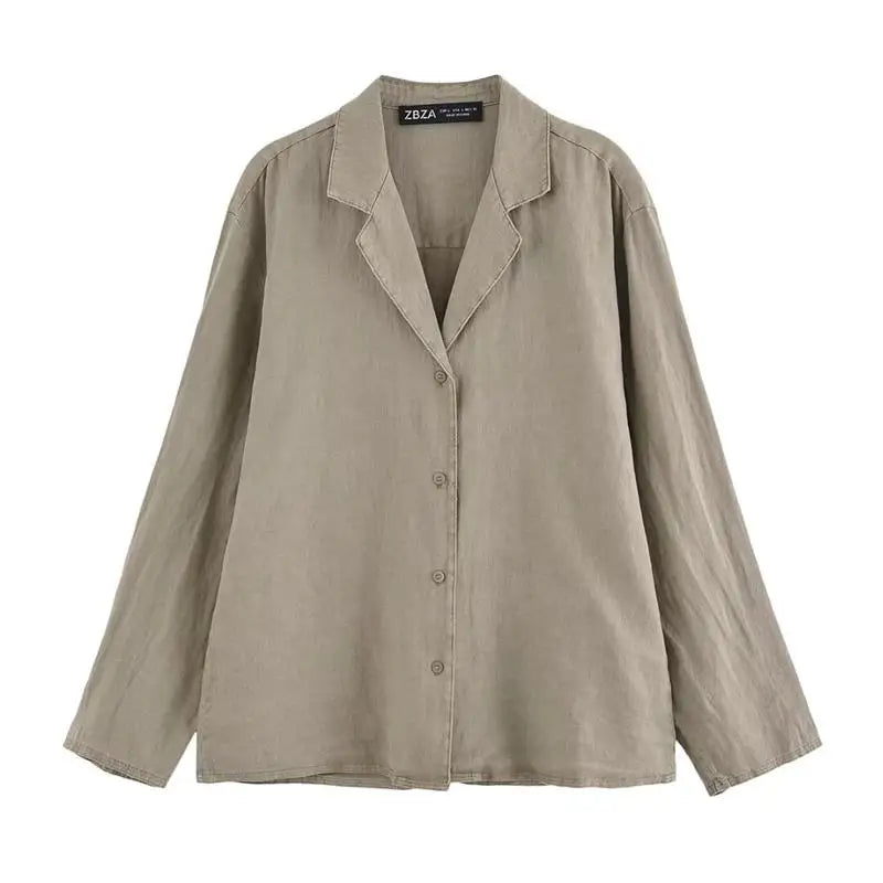 Chic Summer Women's Two-Piece Set Casual Straight Shirt and Shorts Matching Outfit for Street and Leisure Wear