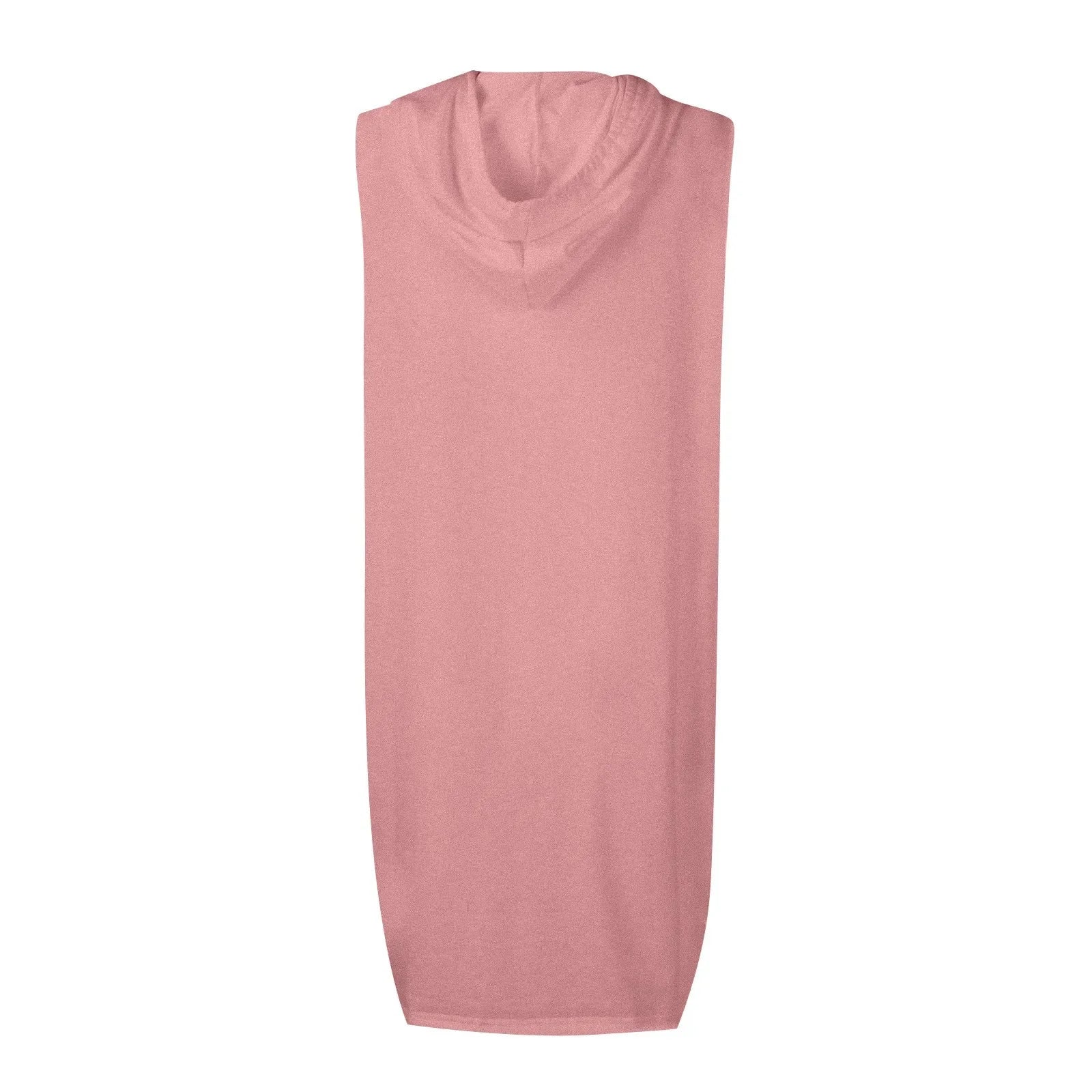 Womens Sleeveless Hoodie Dress With Drawstring Streetwear