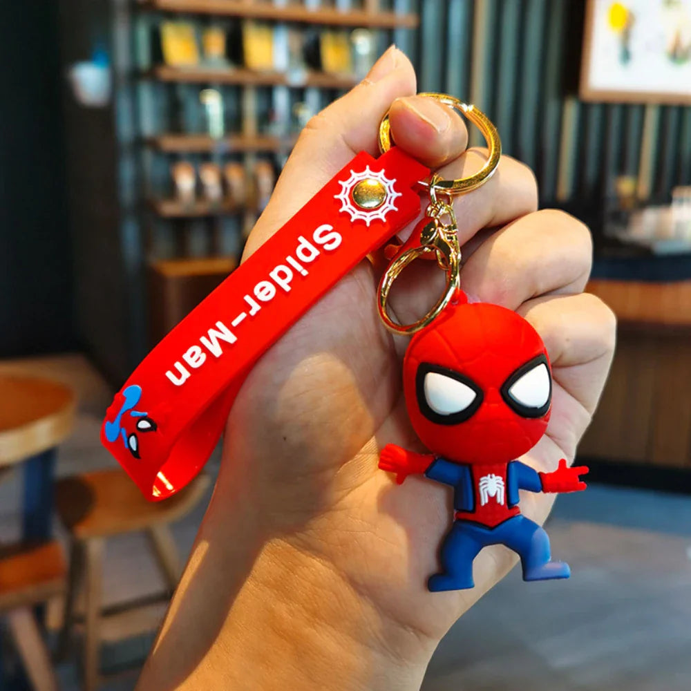 Spider-Man Keychain Cartoon Comics Pendant Jewelry Gift for Friends