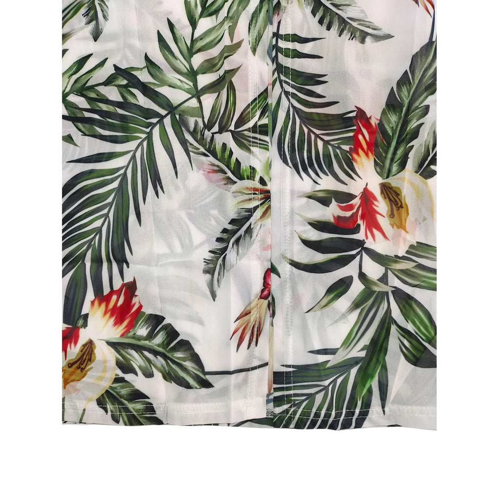 Bohemian Floral Two Piece Set V Neck Beach Dress for Women