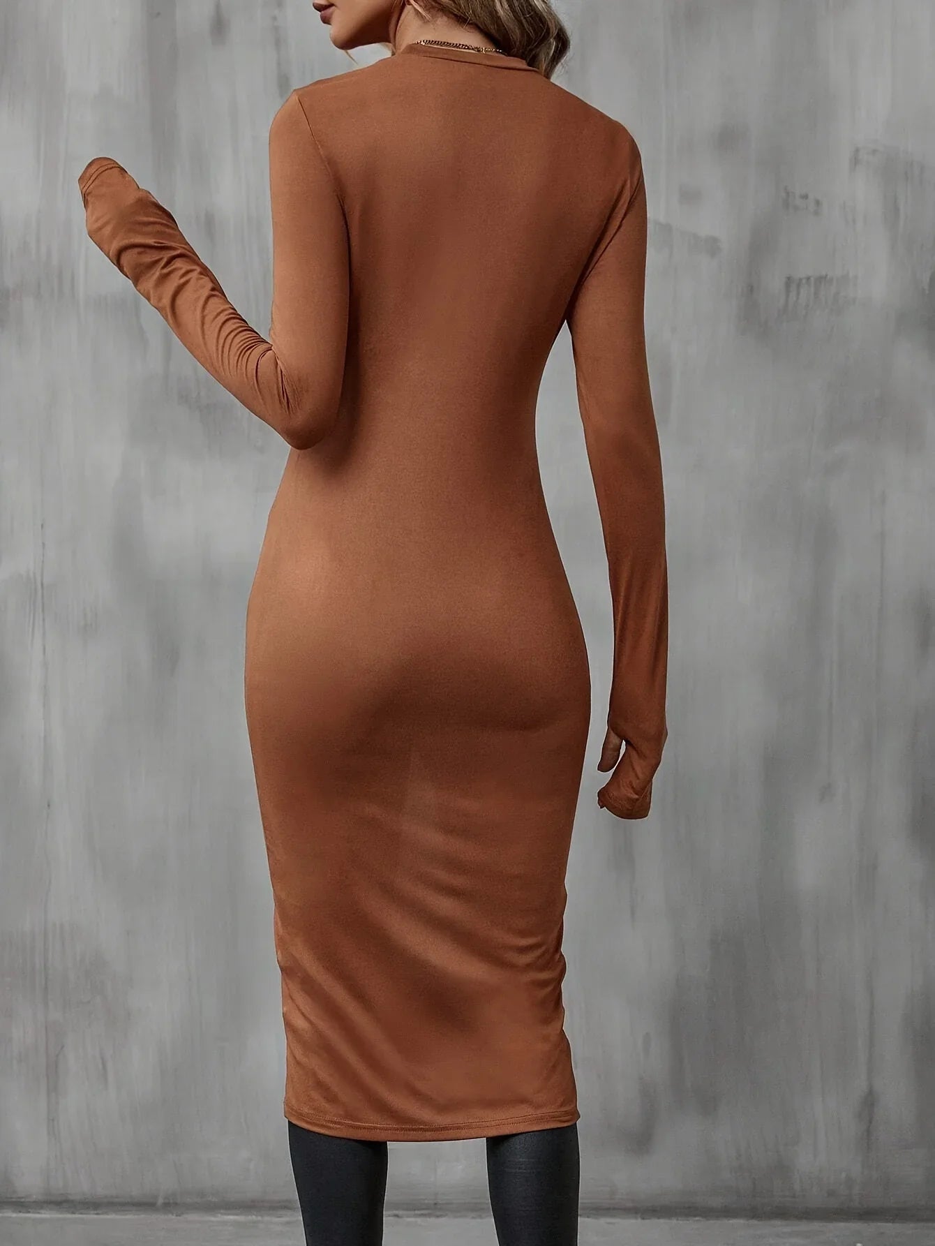 Plus Size Long T Shirt Slimming Casual Autumn Wear