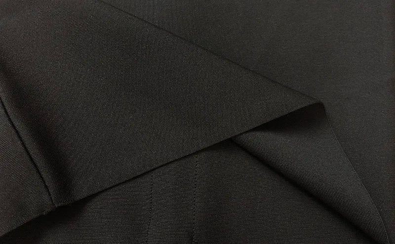 Colorful Deep V Bandage Dress Long Sleeve Bodycon Dress