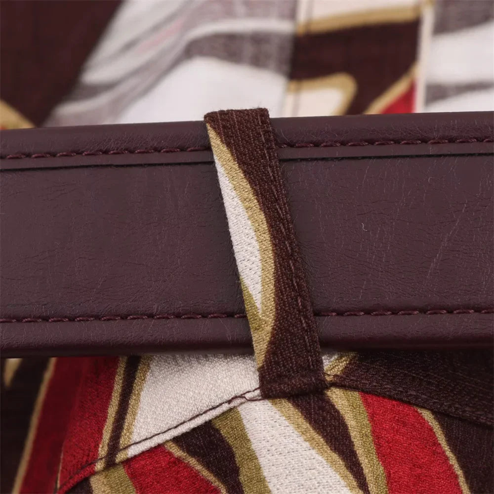 Waist Belt Midi Dress For Women With Lapel Decoration