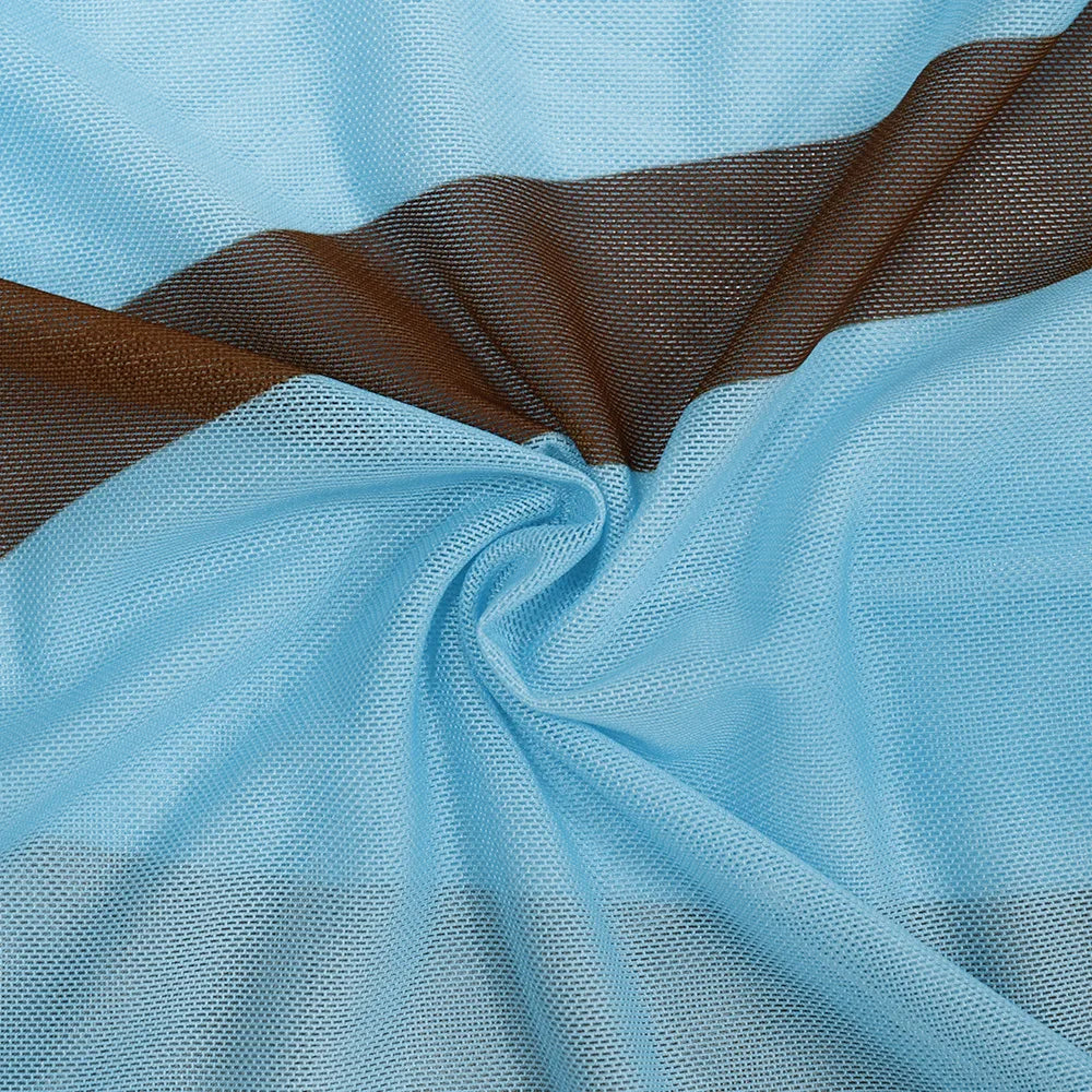 Plus Size Sheer Gauze Dress See Through Beach Cover Up