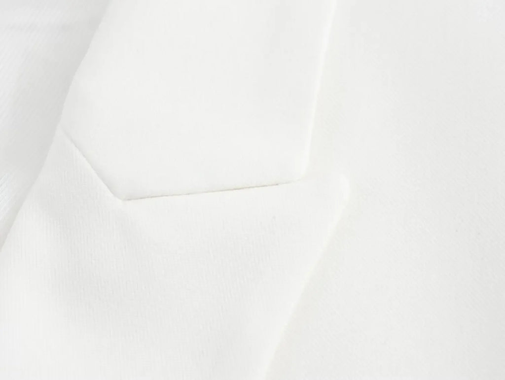 Women Chic Cropped Vest Pants Suit with Lapel and Single Button High-Waist Zip Straight-Leg Trousers Set