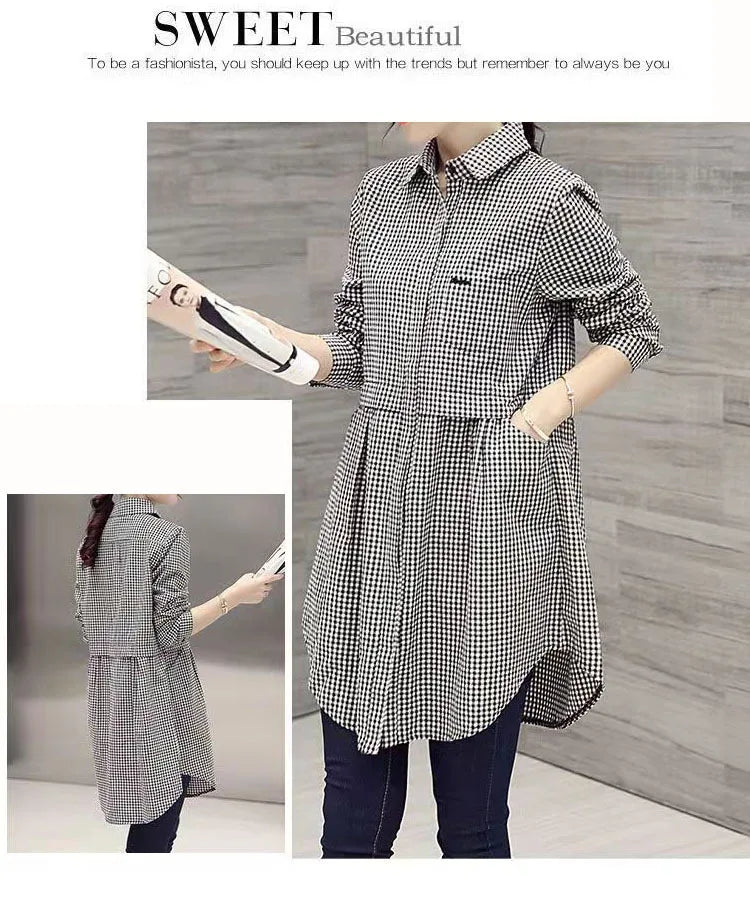 Mid-Length White Polo-Neck Shirt for Women Lightweight Stylish Spring Summer Blouse Elegant Korean-Inspired Fashion