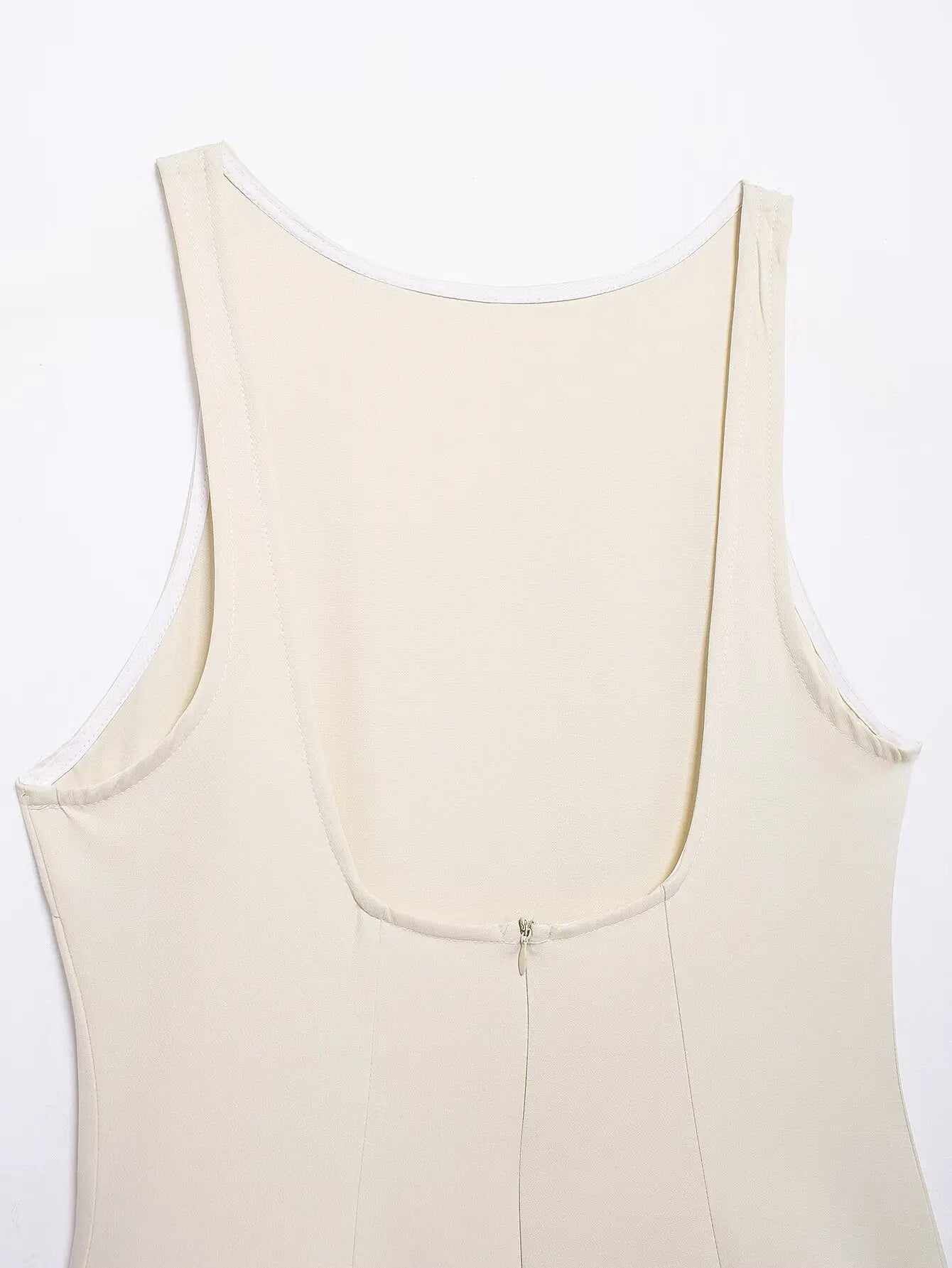 Backless Patchwork Mini Dress For Women Fluffy Hem Party