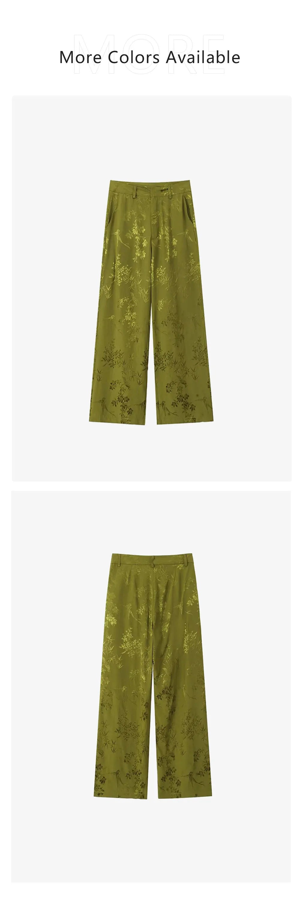 Versatile Women's Jacquard Suit Coat with Bow Decoration and High Waist Straight Leg Pants