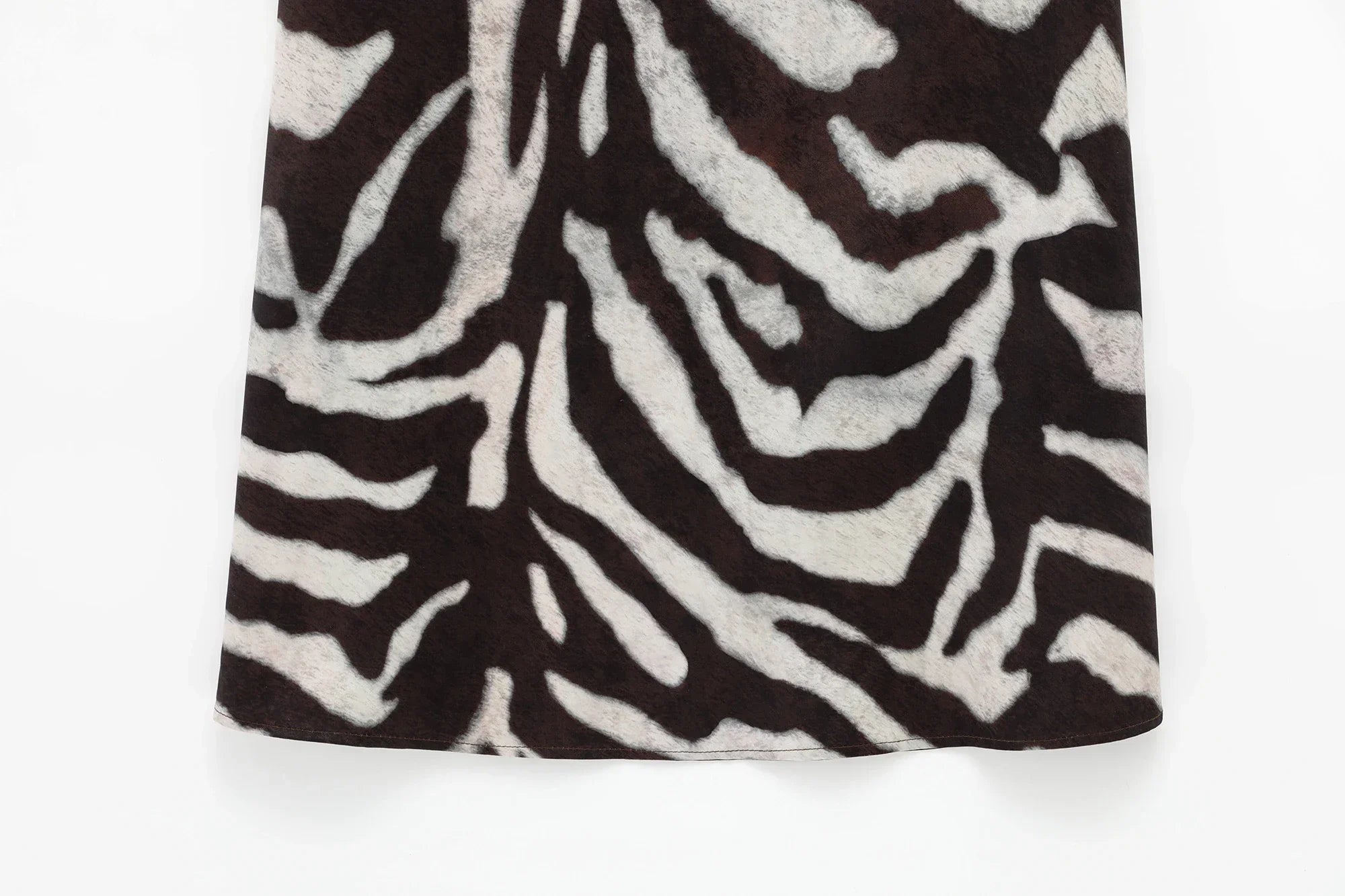 Zebra Print Long Sleeve Summer Dress For Women Chic