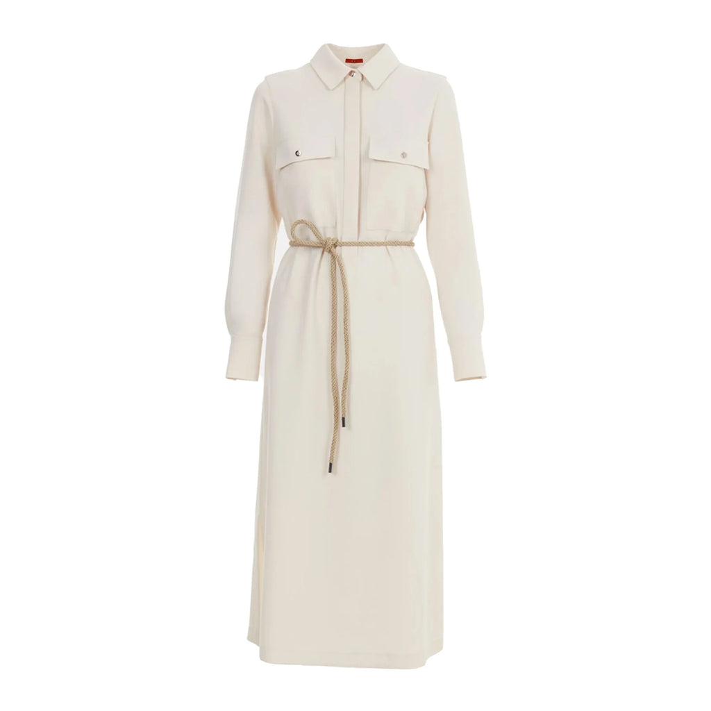 Beige Long Sleeve Dress For Women For Work And Office