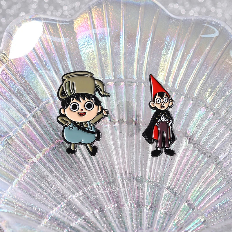 Cartoon Character Enamel Pins Set Cute Anime Brooches Fashion Accessories