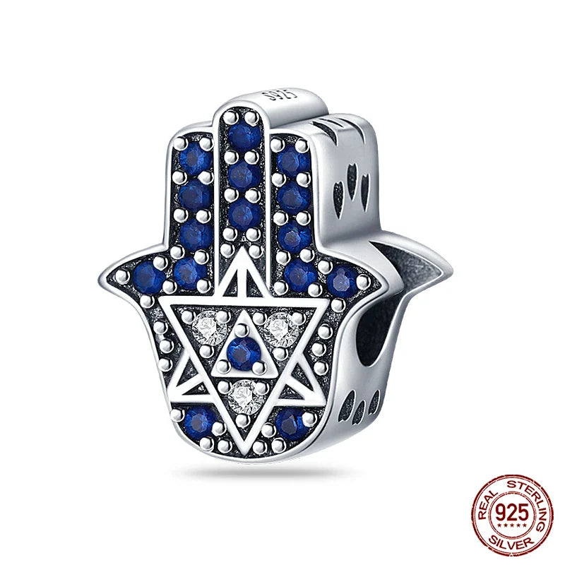 925 Silver Devil's Eye Charms Beads for Women DIY Jewelry Making