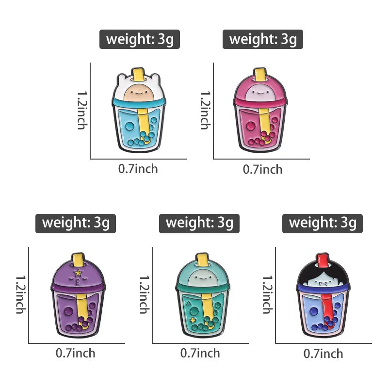 Cute Cartoon Anime Character Enamel Pins Custom Little Monk Brooches Funny Jewelry Gift for Friends