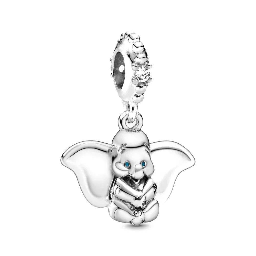 Disney Dumbo Mickey Chain Stitch Dalmatians Charm Beads for 925 Sterling Silver Bracelet Necklace Jewelry
